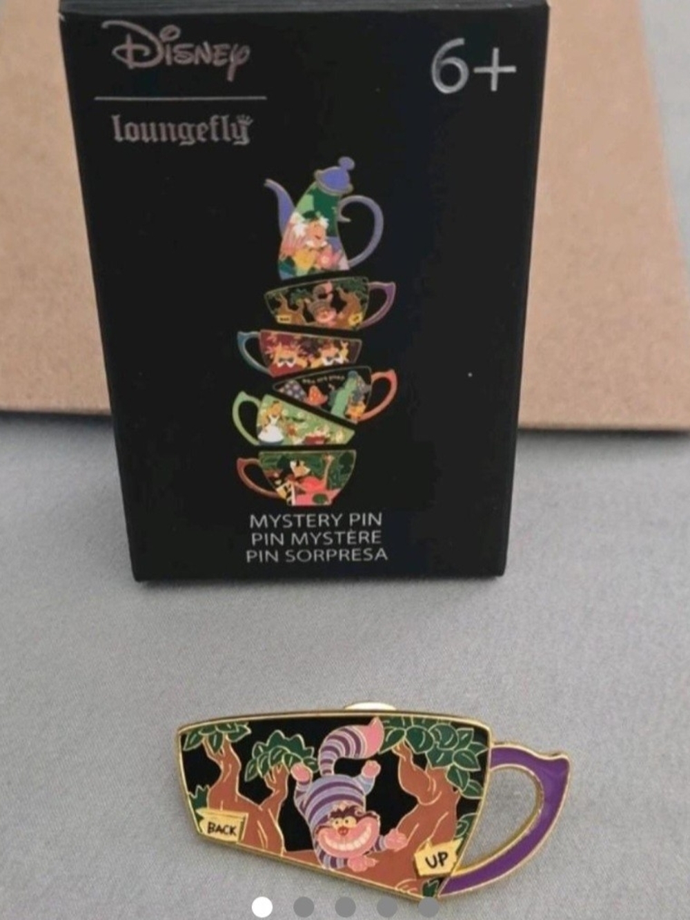 Disney Loungefly Cheshire Cat Teacup Pin - Purple, Green, Pink, Black